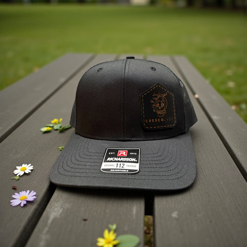 Cresco Labs Richardson 112 Trucker Hat - White w/ Black Patch